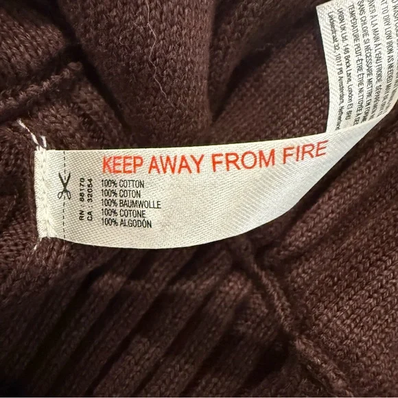 Free People Beach NWT Kami Hooded Sweater Set Womens Small Brown/Cream Oversized - Picture 15 of 15